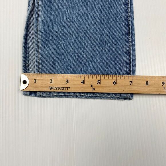 HIDDEN women’s Medium Wash The Tracey Side Slit Clean Straight Jeans size 25 NEW - Picture 9 of 15